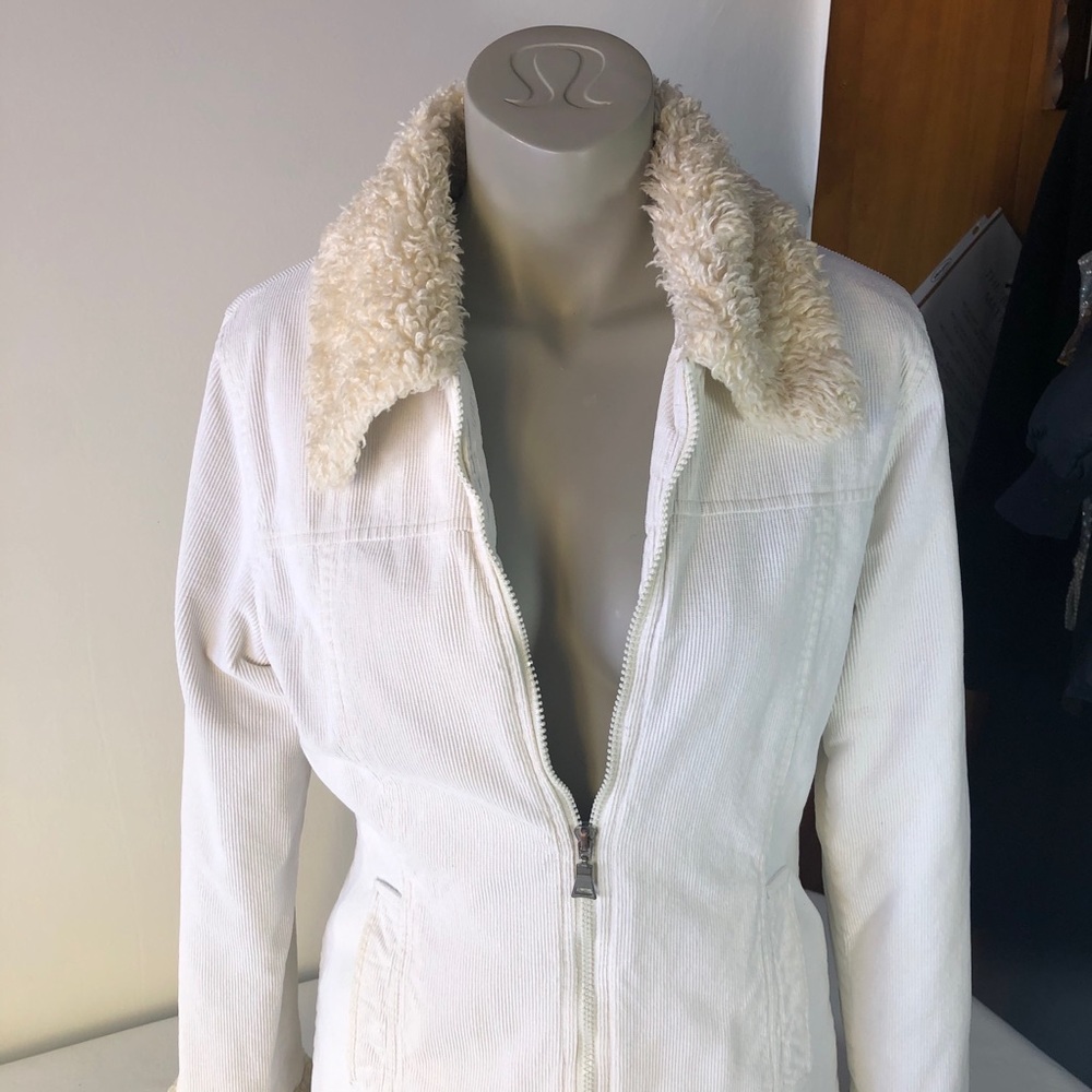 Shearling Corduroy Faux Fur Jacket